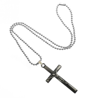 Jesus Christ Cross Silver Metal Pendant